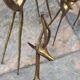 Trio d'antilopes en laiton