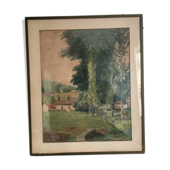 Watercolor table