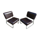 Paire de chauffeuses annees 70