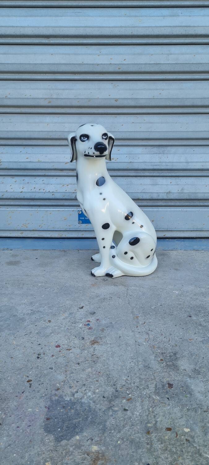 Dalmatian dog in earthenware from the 70s