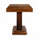 Modernist side table in mahogany veneer.