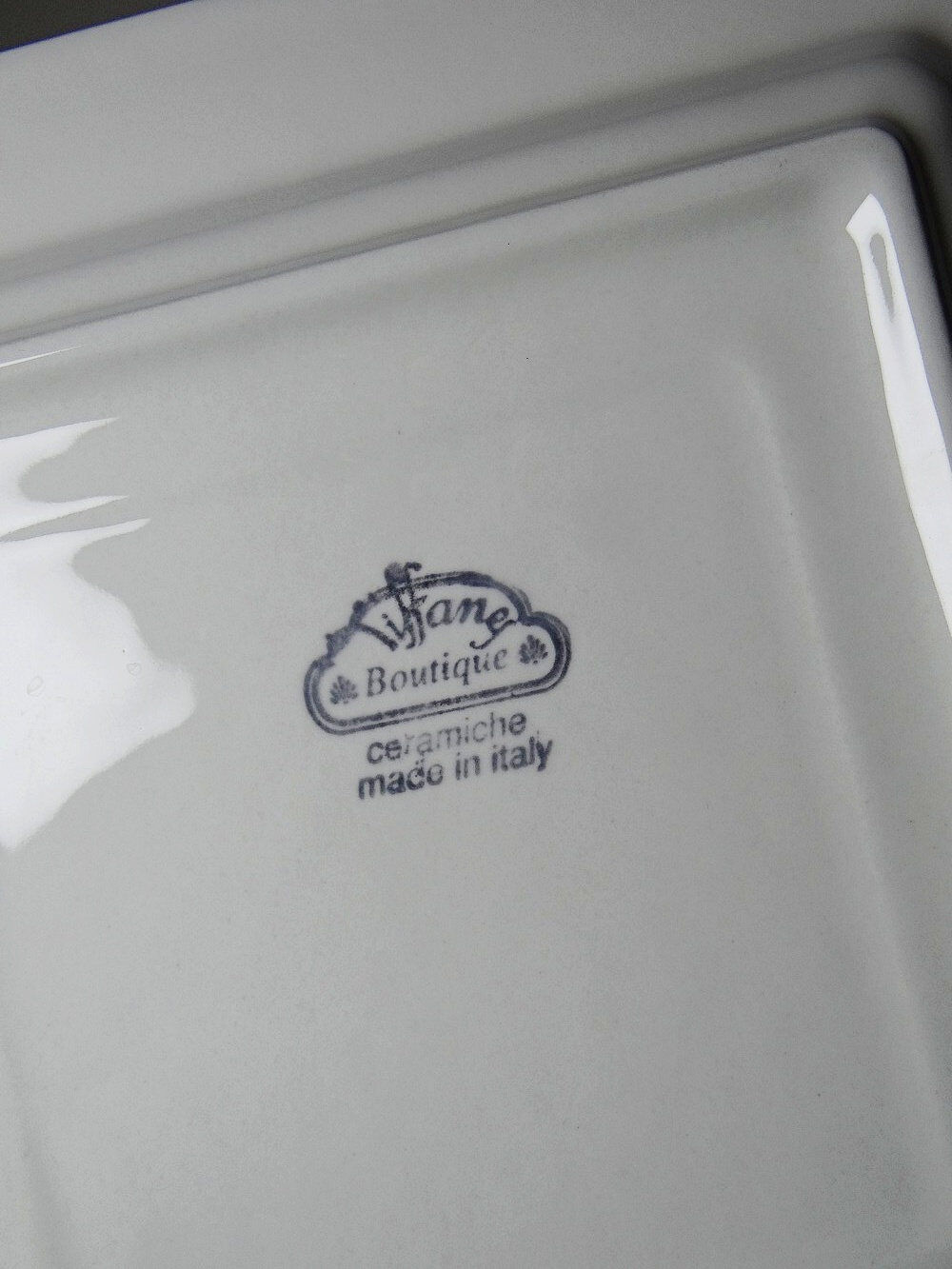 Set of 4 plates/dishes Tiffany Boutique, vintage Italian ceramic