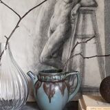 Pichet denbac art-déco en grès flammé