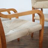 Set of 8 Risiedo dining chairs by Luca Meda for Molteni
