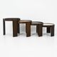 Nest tables model 780, created by Gianfranco Frattini for Cassina, year