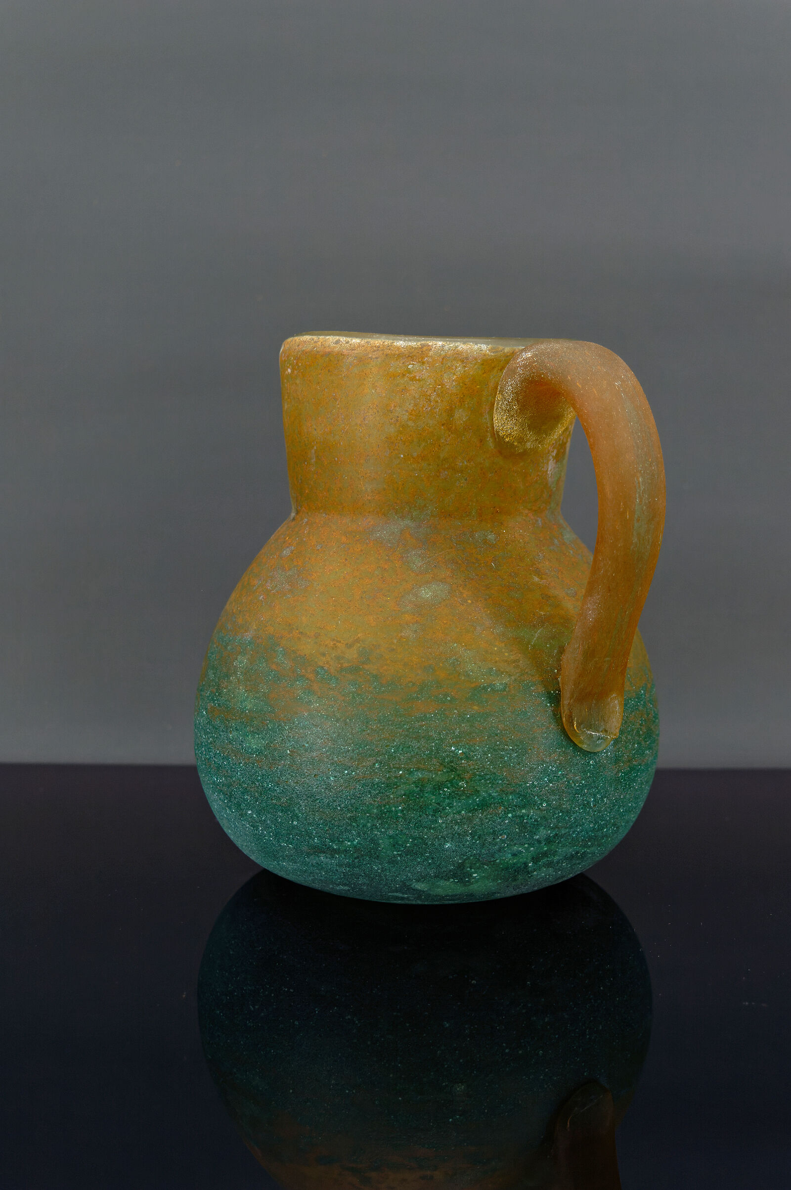 Art Nouveau pitcher by De Feure for Daum, France, circa 1900