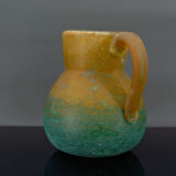 Art Nouveau pitcher by De Feure for Daum, France, circa 1900