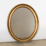 French 19th C Oval Mirror