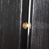 Paravent en bois brûlé pièce unique