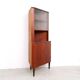 Vintage Danish teak corner cabinet with display case, 1960s