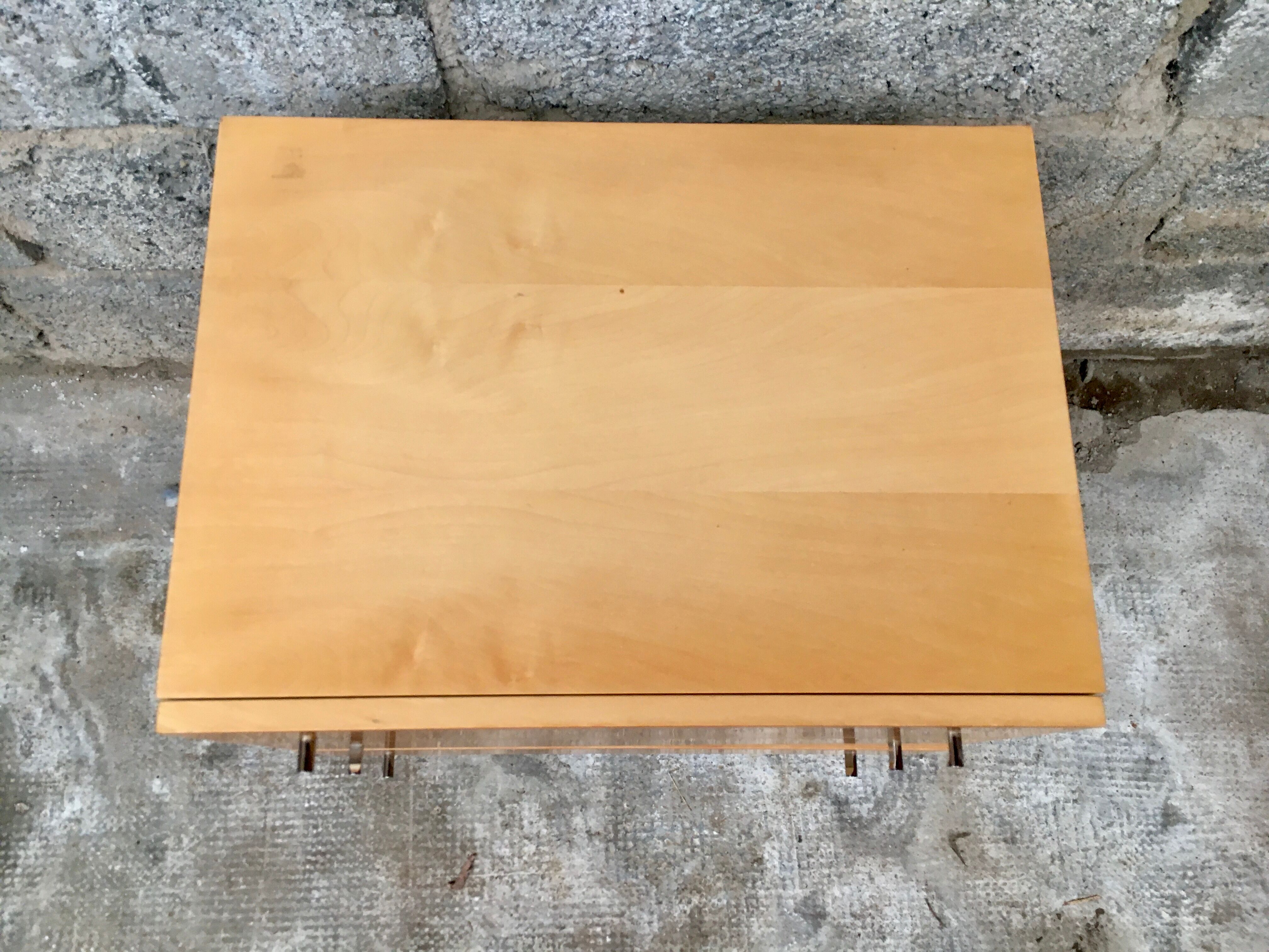 Commodity vintage light wood feet metal 1950 1960