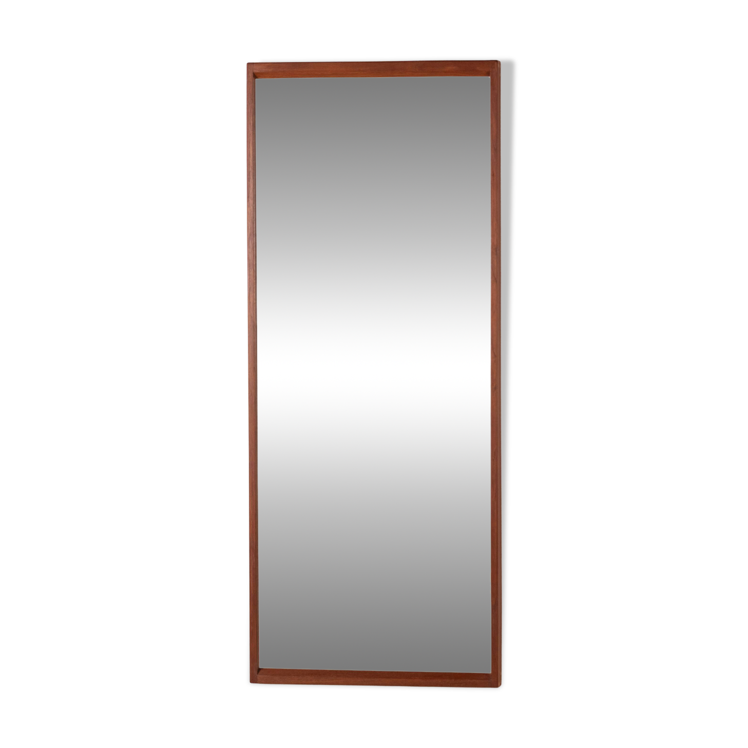 Miroir Kai Kristiansen en teck modèle 14 pour Aksel Kjersgaard, Danemark 1960