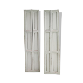 Pair of wooden interior shutters