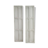 Pair of wooden interior shutters