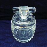 Vintage Baccarat crystal barrel bottle