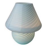 Blue mushroom lamp Murano glass