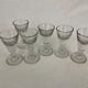 Set of 6 glasses thick ass bar bistro antique vintage
