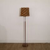 Lampadaire scandinave en teck et laiton 1960