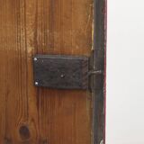 Rustic Farmhouse Folk Art Painted Bridal Cabinet