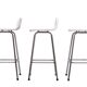 Rohe Noordwolde set of 3 Rattan Bar Stools 1960s Holland