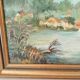 Old painting oil on canvas signed J.V.
