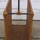 Door magazines in wicker and metal, vintage 60s - 70s