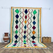 Tapis berbère marocain artisanal fait main 254 X 152 CM