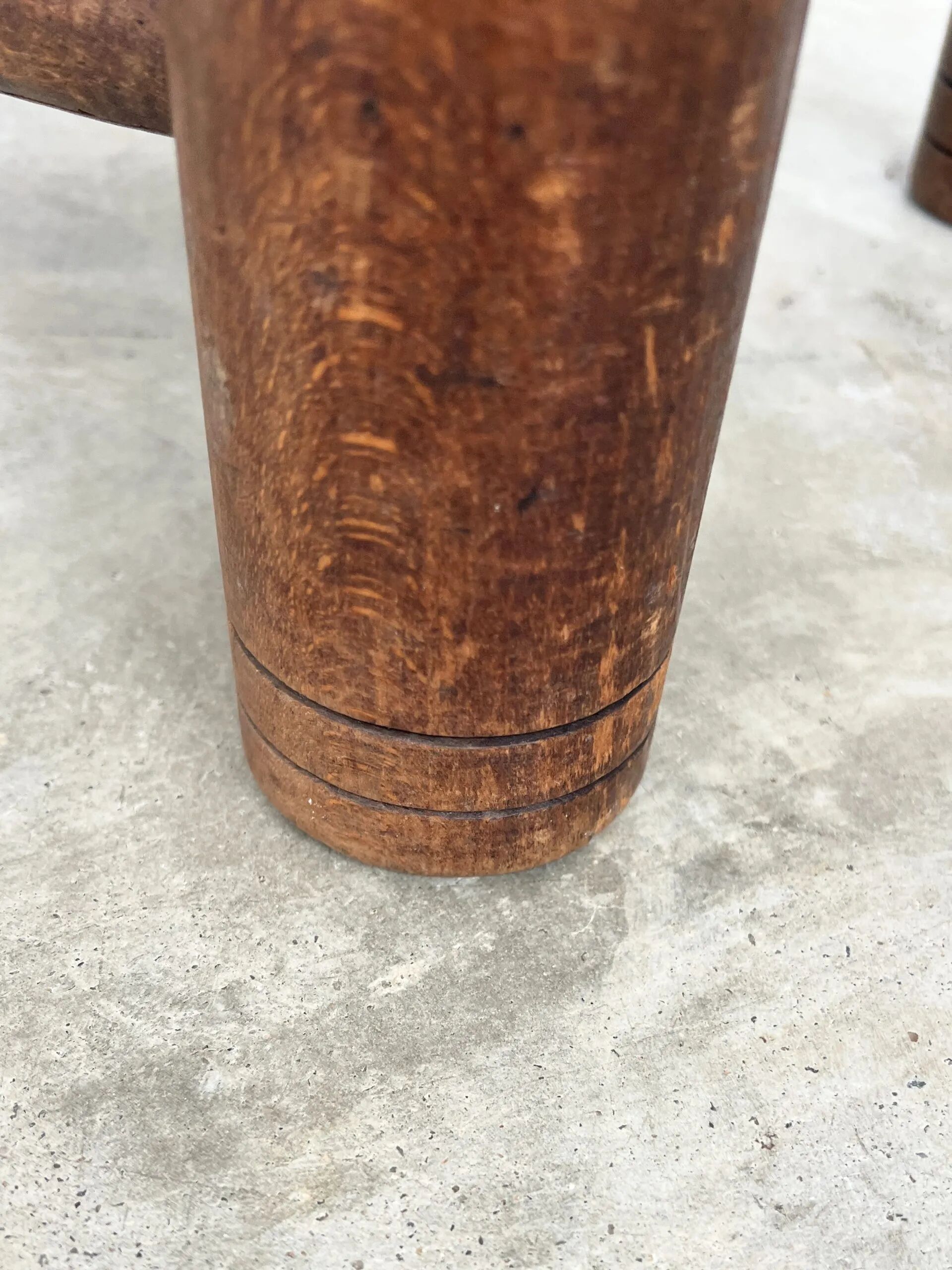 Dudouyt style straw-seated fireplace chair