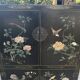 Lacquered Chinese furniture with semi-precious stones 1970