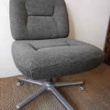 Pair of vintage office chairs heather grey by EUROSIT