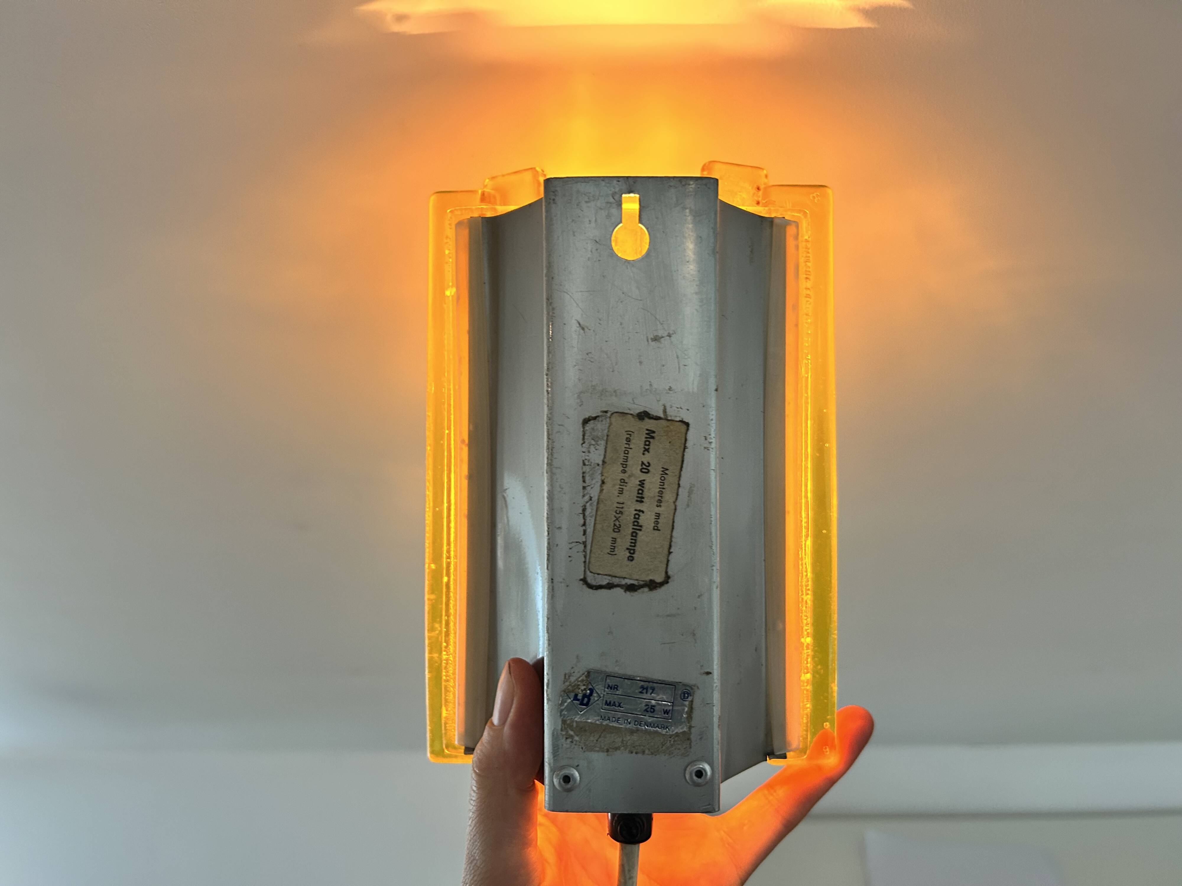 Pair of wall lights by Claus Bolby