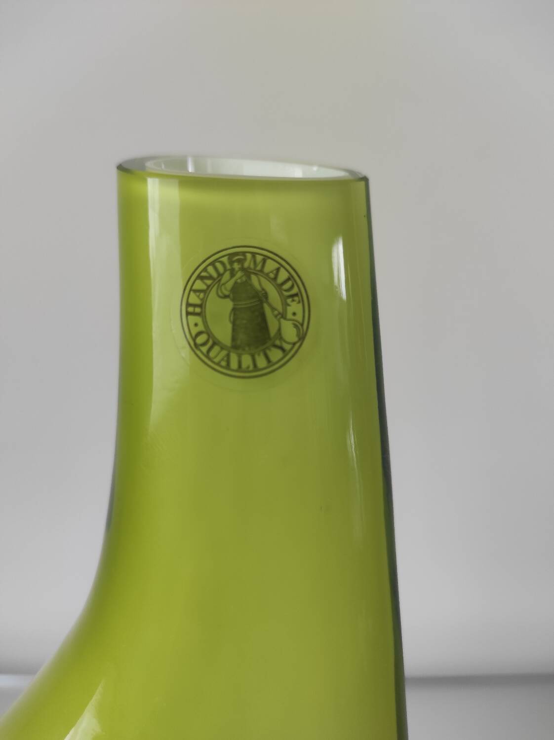 Handcrafted glass vase