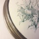 Coaster 21,8cm earthenware mounted on metal