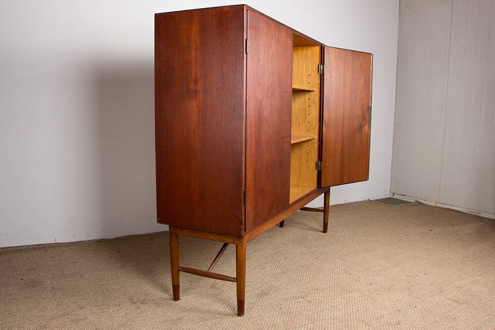 Danish Teak Highboard by Kurt Ostervig for Randers Mobelfabrik 1960.