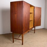 Danish Teak Highboard by Kurt Ostervig for Randers Mobelfabrik 1960.