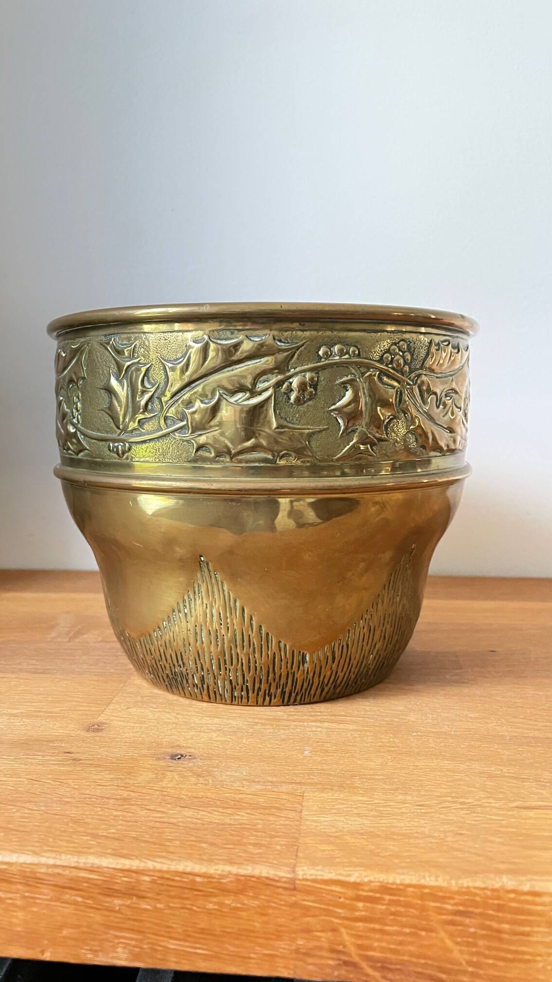 Brass planter from the 70s and 80s