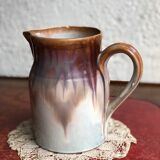 Glazed stoneware pitcher