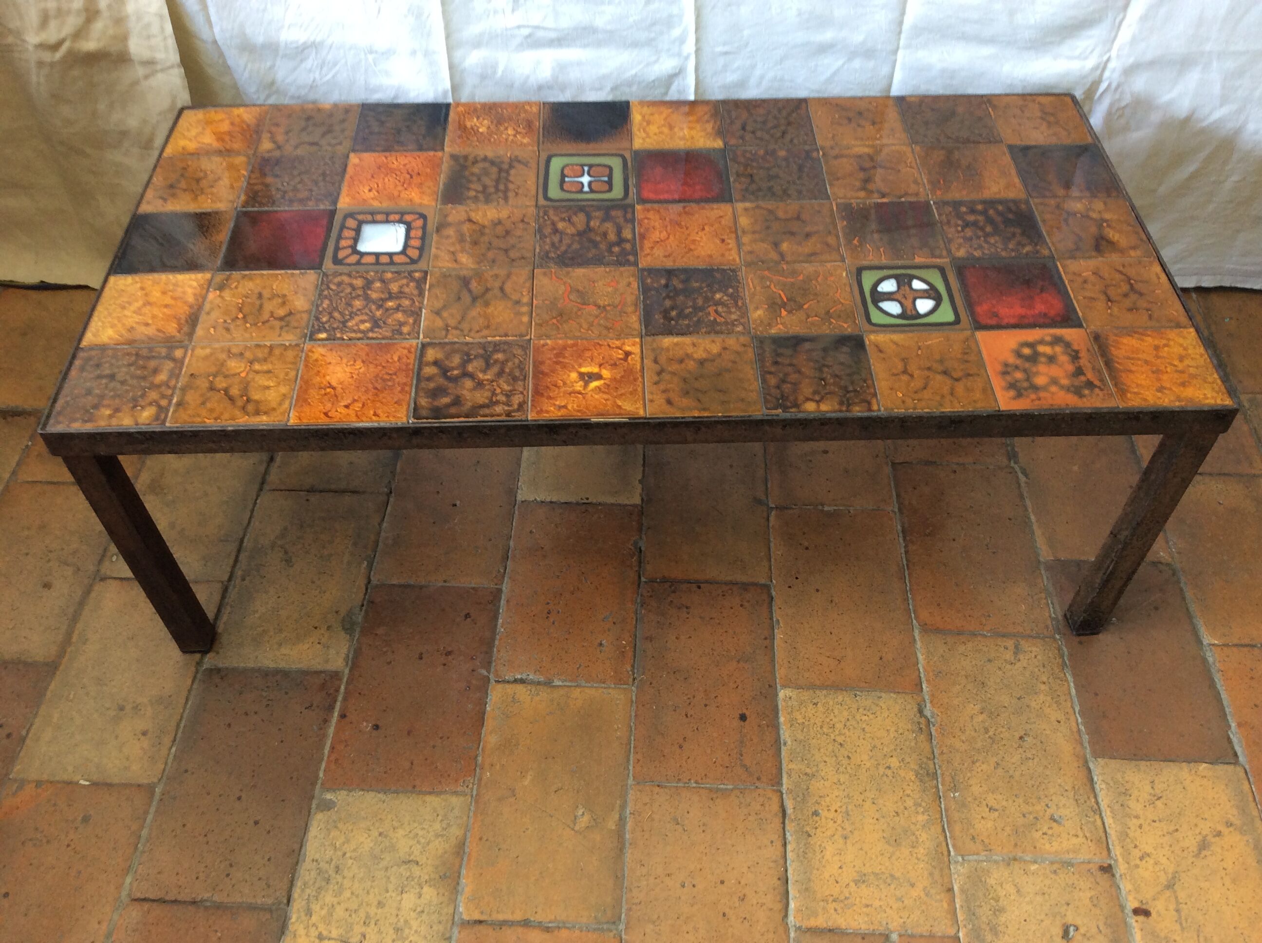 Vintage ceramic coffee table