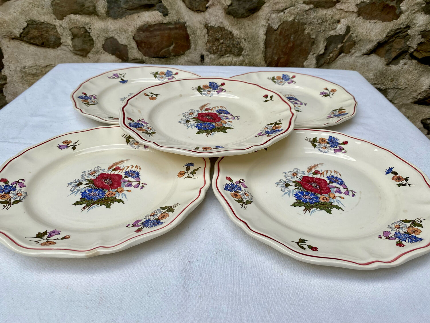 Assiettes Sarreguemines modèle Agreste