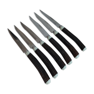 6 couteaux à steak vintage