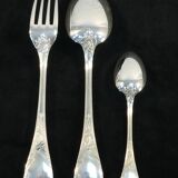 Christofle cutlery set in silver metal model MARLY