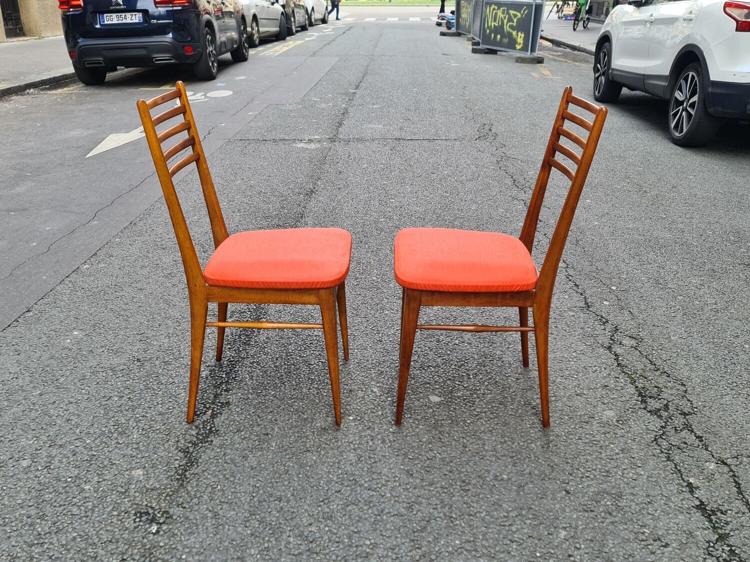 Paire de chaises scandinave 1960
