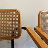 Fauteuils f62 Cesca par Marcel Breuer