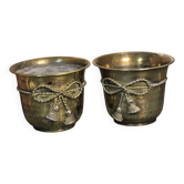 Brass cache pots