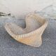 Fauteuil vintage de yoga rotin