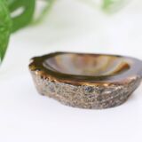 Ashtray or empty pocket in brown marble, vintage