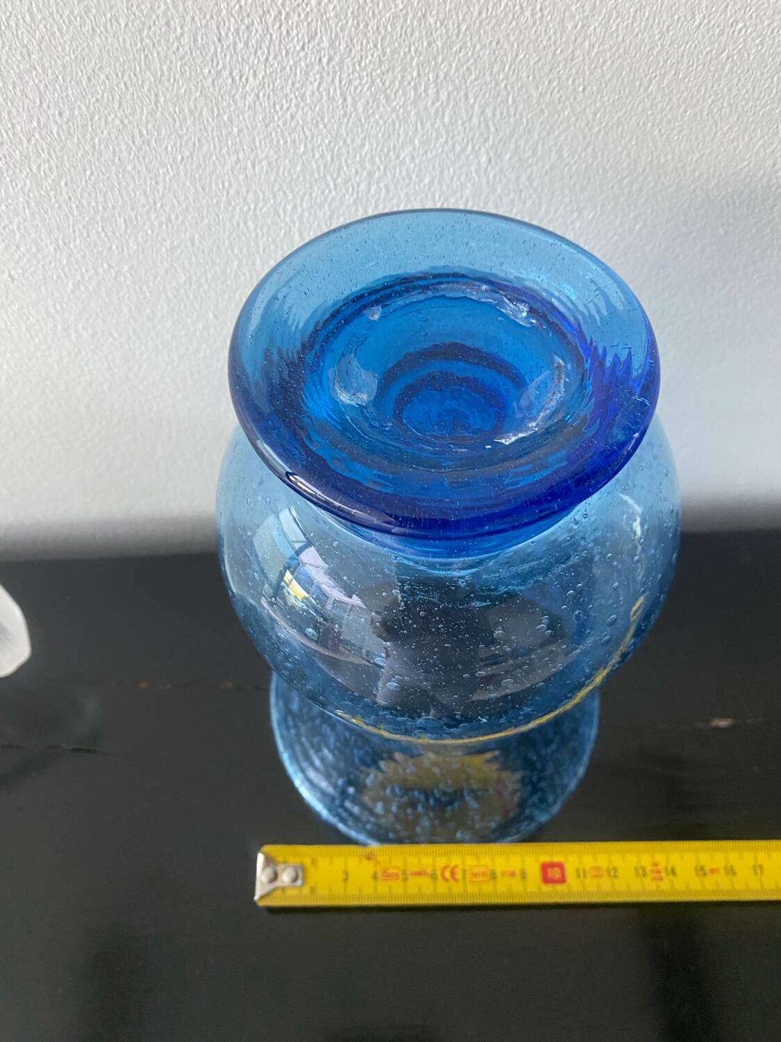 Lavender Blue Glass Tealight Holder