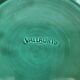 Vallauris - Set of 6 earthenware fish plates with green glaze