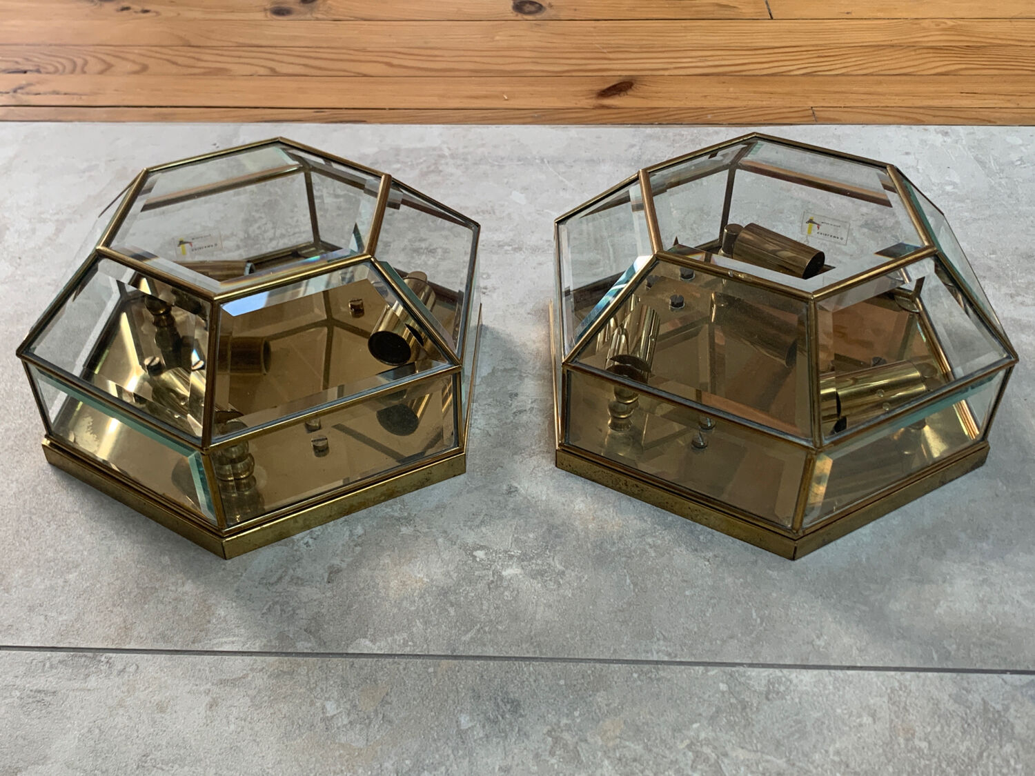 Pair of Italian wall lights