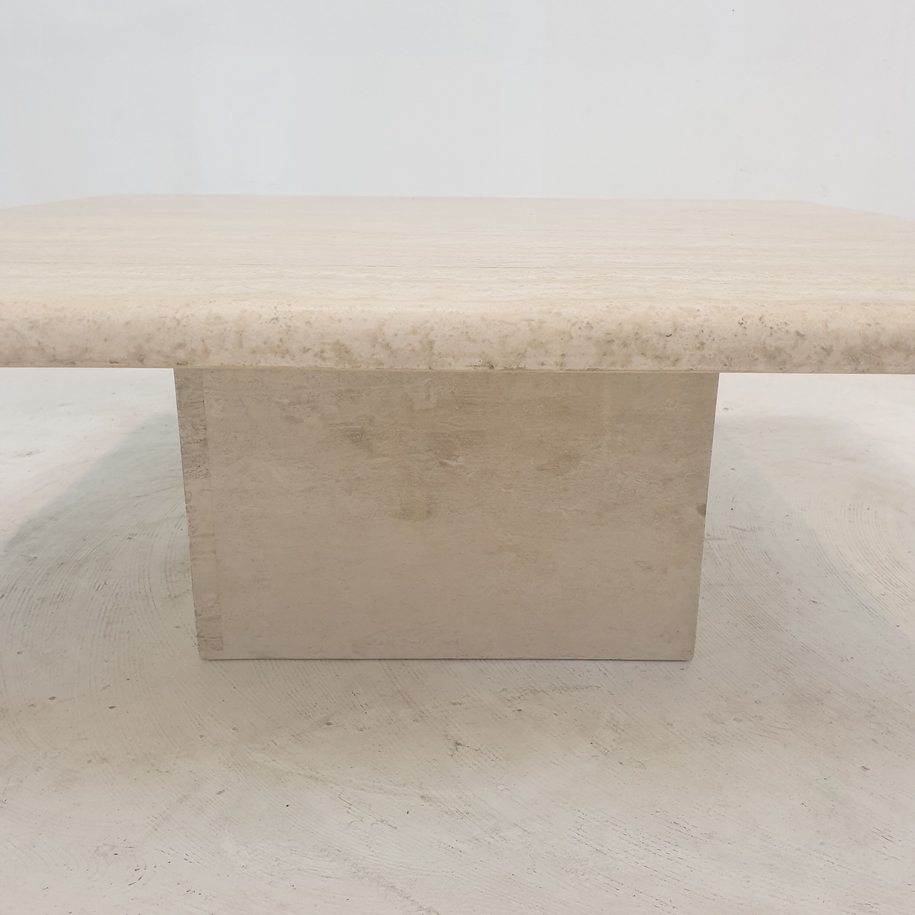 Italian Travertine Coffee Table, 1980's